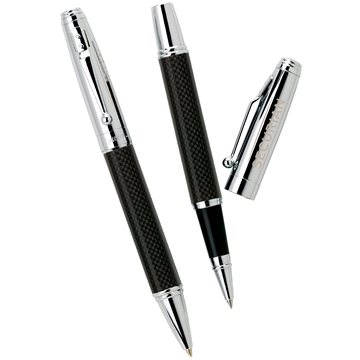 Image of 13 Promotional Vestini Bettoni Ballpoint Pen - Carbon Fiber & ...