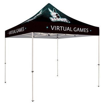 10' Standard Tent Kit (Full-Bleed Dye Sublimation) - Weather-resistant & Portable