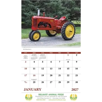 Good Value™ Classic Tractor - Spiral Calendar - Spiral - UV Coated