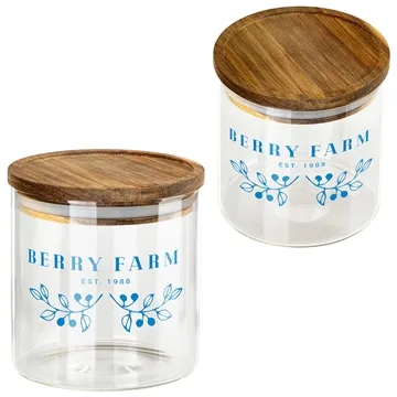 Custom Corsica 22 oz Glass Canister