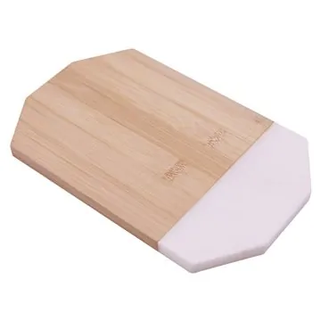 Image of 25 Promotional Octagonal Marble & Bamboo Cutting Board - FDA ...