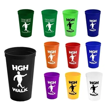 Image of 250 Custom Cups-On-The-Go 22 oz Stadium Cup - Recyclable & USA ...