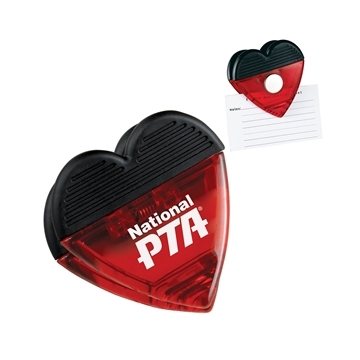 Heart Magnetic Memo Clip - Strong Magnet & Spring Loaded