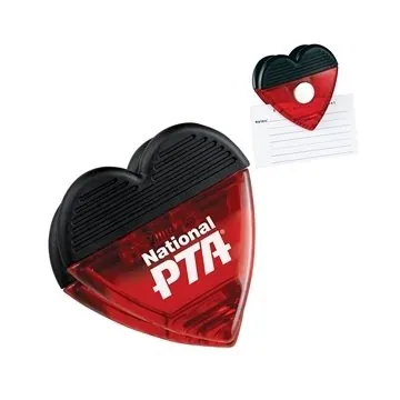 Image of 250 Promotional Heart Magnetic Memo Clip - Strong Magnet & Spring ...