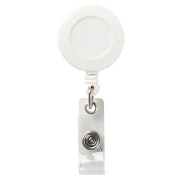 Image of 250 Promotional Round Secure-A-Badge w/ Alligator Clip - ...
