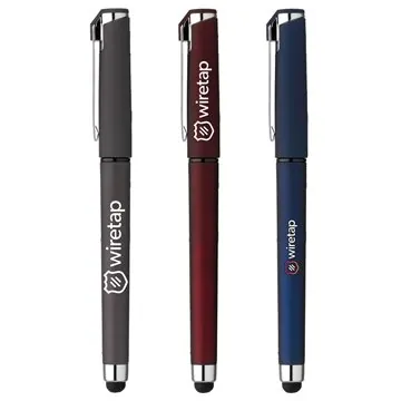 Image of 100 Custom Limerick Instant-Dry Gel Pen - Soft Touch & Stylus