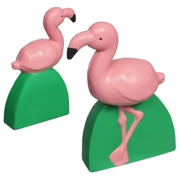 Image of 100 Promotional Flamingo Pink Green - Stress Reliever - ...