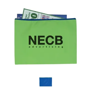 Image of 100 Customized Non-Woven Document Sleeve With Zipper - Water ...