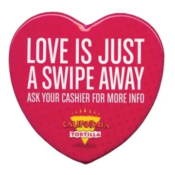 Image of 100 Customized Heart Button