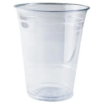 Image of 100 Promotional 10 oz Soft Sided Plastic Cup - USA Made & BPA Free