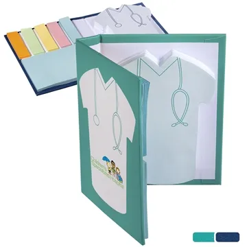 Image of 150 Promotional Medical Scrub Sticky Book - Die Cut & Multi Color