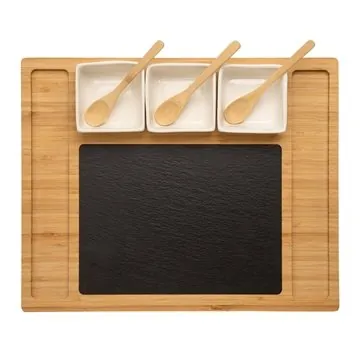 Image of 3 Promotional Somerset 12-Piece Cheese Set - Bamboo & Expandable