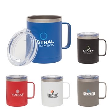 Camper 14 oz Double Wall, Vacuum Mug w/ Copper Lining - 8Hr Hot & 12Hr Cold
