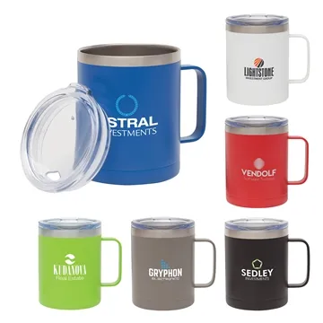 Camper 14 oz Double Wall, Vacuum Mug w/ Copper Lining - 8Hr Hot & 12Hr Cold