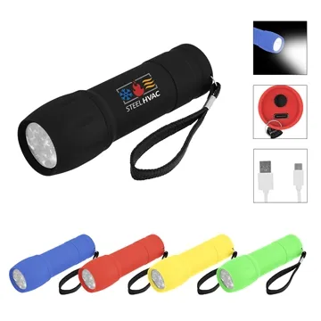 Rechargeable Rubberized Torch Light 2.0