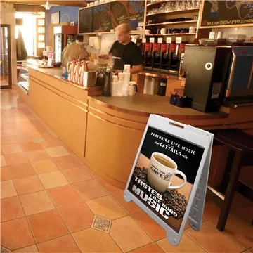 Image of 1 Customized Simpo Sign II A-Frame Kit (Single-Sided) - Weather ...