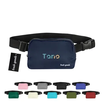 75 Custom Fresh Goods Anywhere Belt Bag - Black-Owned & ...