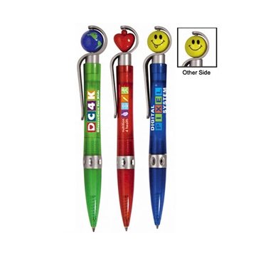 Image of 250 Customized Spinner Pen, Full Color Digital - Click Action