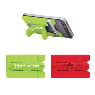 Image of 100 Promotional Gela Silicone Phone Wallet Stand - Multi-Function