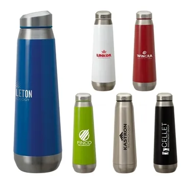 Image of 24 Promotional Perka Trevi 17 oz Double Wall Stainless Steel ...