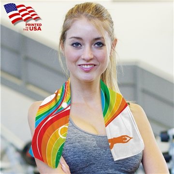 Image of 150 Custom Deluxe Cooling Towel - Sublimation - High-Tech Cooling