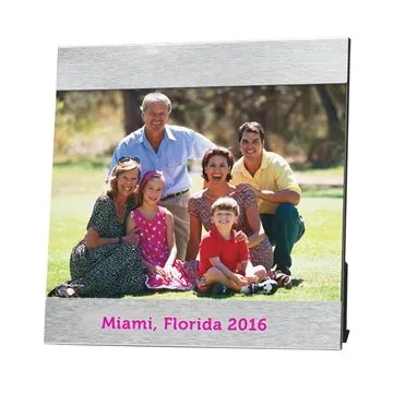 Image of 50 Promotional 4" x 6" Èlan Photo Frame - Aluminum