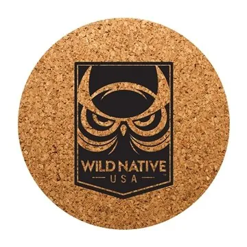 Image of 150 Promotional Round Cork Coasters - Absorbent