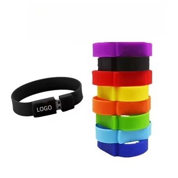 Wrap-Around Silicone USB Wristband Flash Drive 3.0/2.0