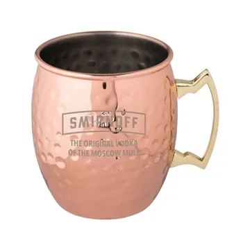 Image of 50 Promotional Annapurna Hammered Copper Plated Moscow Mule Mug - ...