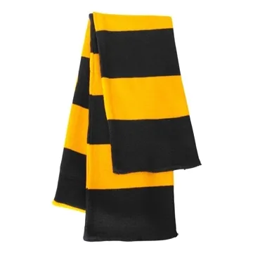 Image of 72 Custom Sportsman - Rugby - Striped Knit Scarf - Acrylic Blend