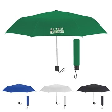 Image of 50 Customized 42" Arc Telescopic Umbrella with 100% RPET Canopy - ...