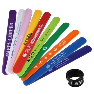 Image of 250 Custom Silicone Slap Bracelet