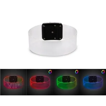 Image of 144 Promotional Multicolor LED Magnetic Bracelets - Battery ...