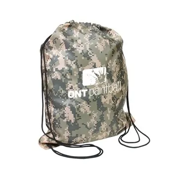 Image of 150 Promotional Drawstring Backpack - 33lb Capacity