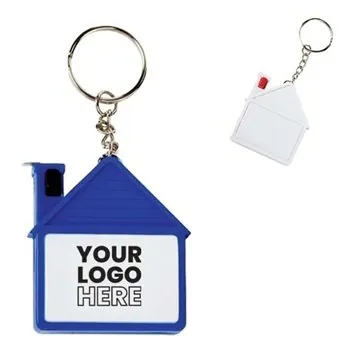 Image of 250 Custom House Tape Measure With Release Button And Key Tag - ...