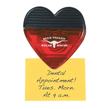 Heart Shape Clip - Magnetic & Spring Loaded