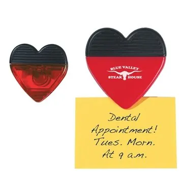 Image of 250 Custom Heart Shape Clip - Magnetic & Spring Loaded