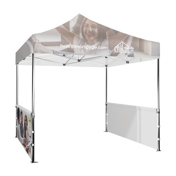 DisplaySplash 10' x 3' Single-Sided Tent Wall, 2pc Set - Water Resistant & Fire Resistant