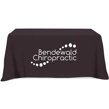 Image of 1 Promotional Flat 4-sided Table Cover - fits 6 foot standard ...