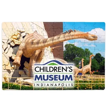 100 Pieces Full Color 15.75x10.25 Custom Jigsaw Puzzle - Cardboard & Large Size