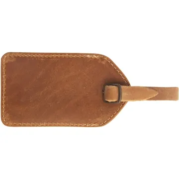 Image of 25 Customized Barranca Canyon Leather Luggage Tag - Buffalo Hide & ...