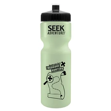 28 oz Glow-In-The-Dark Sports Bottle - BPA Free & Food Safe