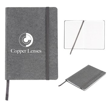 Image of 100 Custom Recycled Cotton Journal - 80 Pages & Elastic Closure