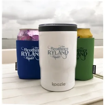 Image of 12 Custom Koozie Triple Vacuum Tumbler - 13 oz - Multi-Function & ...