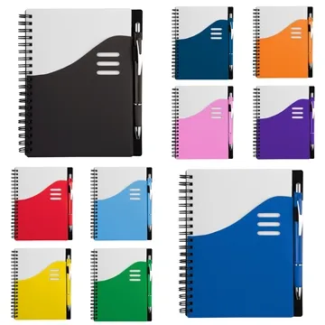 Image of 100 Custom Color Wave Notebook Set - 70 Sheets