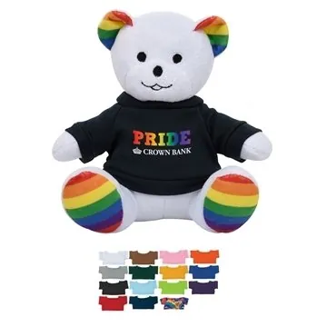 Image of 25 Promotional 6" Rainbow Bear - Plush