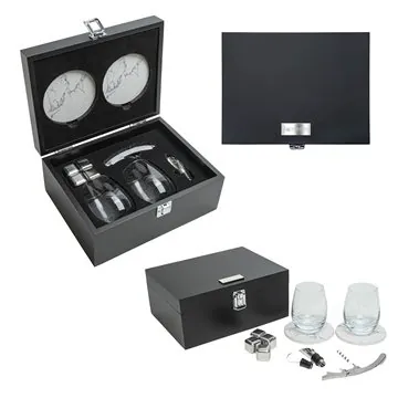 Image of 6 Custom Lewis 10-Piece Wine Set with Tools - Stainless Steel & ...