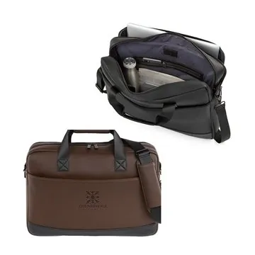 6 Customized Bugatti Central Briefcase - Vegan Leather & 15.6" ...