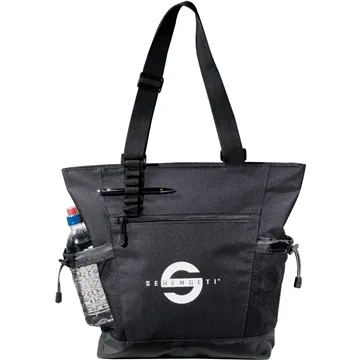 Image of 48 Promotional Urban Passage Zippered Travel Business Tote - Mesh ...