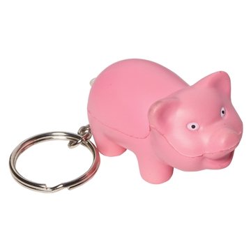 Image of 150 Customized Pig Key Chain - Stress Reliever - Polyurethane